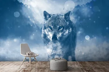 

[Self-Adhesive] 3D Wolf In The Snow 84443 Wall Paper mural Wall Print Decal Wall Murals