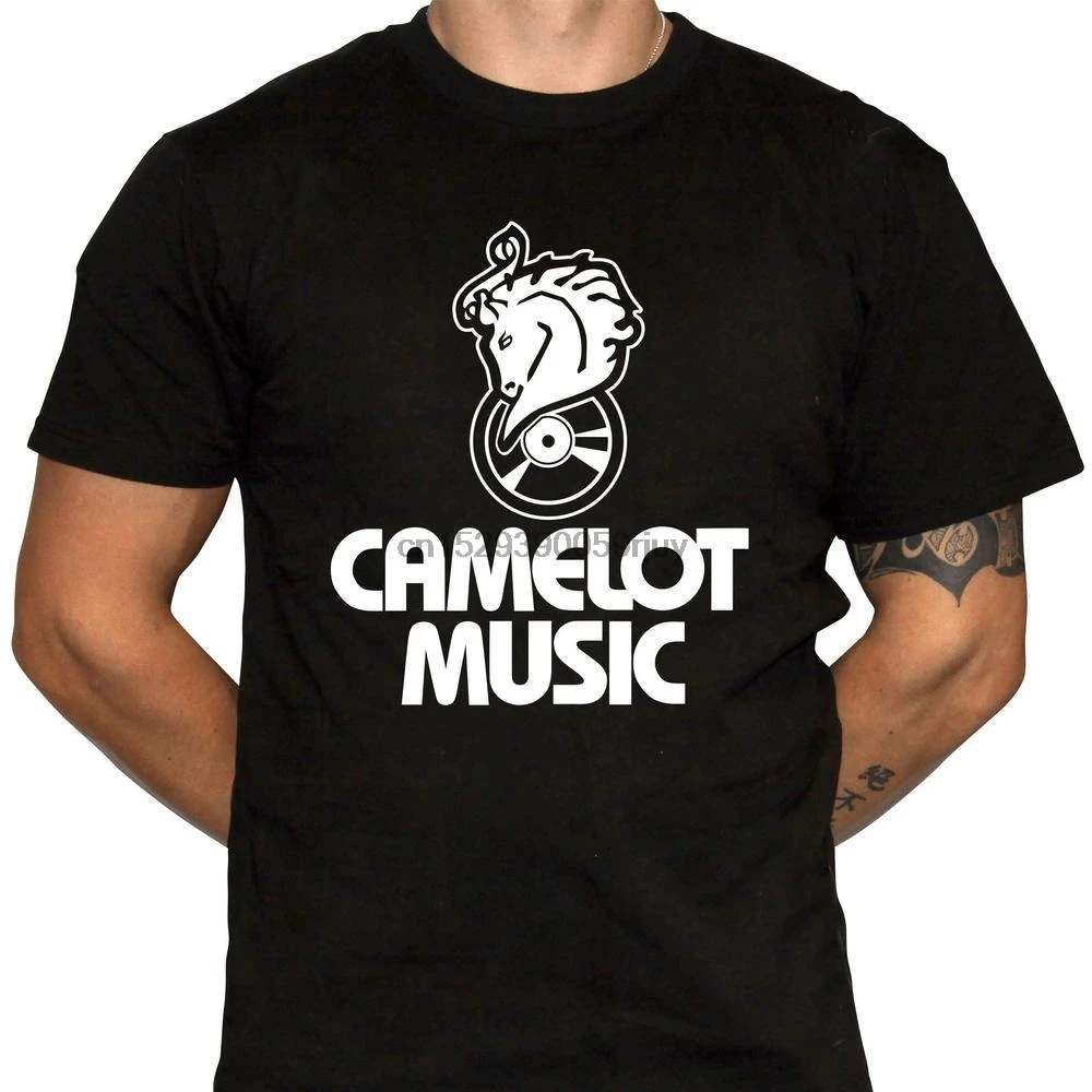 Camelot музыкальная футболка Неработающая музыкальный магазин 100% хлопок фирменные
