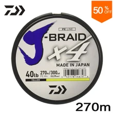 Дайв Рыбалка леска J оплетка X4 270 м 300 yds плетеная рыболовная леска PE прочный многонитный леска для ловли карпа соленая вода