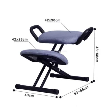 

Designed Kneeling Chair Stool W/Handle Height Adjust Office Knee Chair Ergonomic Correct Posture Chair Home Office