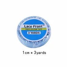 1 рулон 1 см* 3 ярдов супер волосы синяя лента Двухсторонняя клейкая лента для наращивания волос/парик шнурка/парик