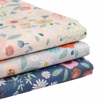 

100% Cotton Floral Fabric Patchwork DIY Sewing Quilting Quarters Material For Baby and garment JA103-TJ0850