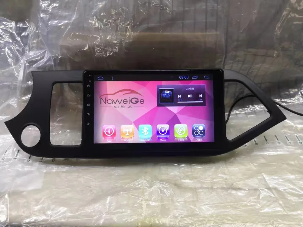 NaweiGe 9 дюймов Android автомобильный dvd для Kia Picanto/Morning 2011- автомобильный аудио gps Навигация стерео головное устройство центральный мультимедийный dvd