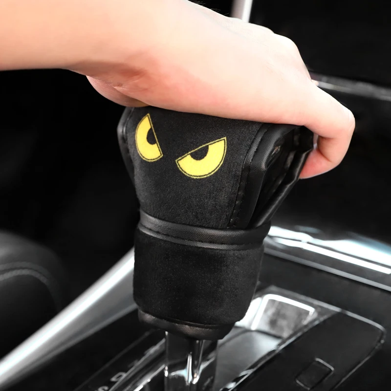 Free Shipping Car Interior Accessories Soft Plush Car Seatbelt Cover For Winter Universal Handbrake Grip Shifter Gear Protoctors