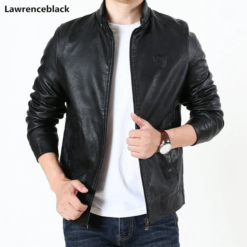 Mens Leather Jackets and Coats 2019 Winter Thicken Man's Coat Windbreakers Motorcycle Jacket Faux Leather Jackets for Men 2087