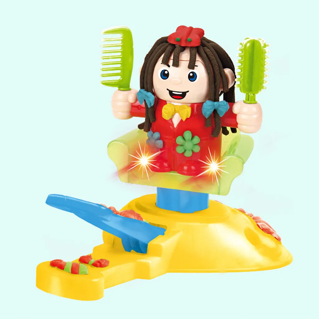 Парикмахерская игрушка, набор инструментов из теста, ручная работа, сделай сам, креативный 3D цвет грязи cocina de juguete slime 1226