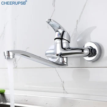 

Bathroom Taps Hot Cold Water Mixer Tap Sink Basin Crane 360 Degree Rotation Faucet Dual Hole Wall Mount Kranen Brass Faucets K68