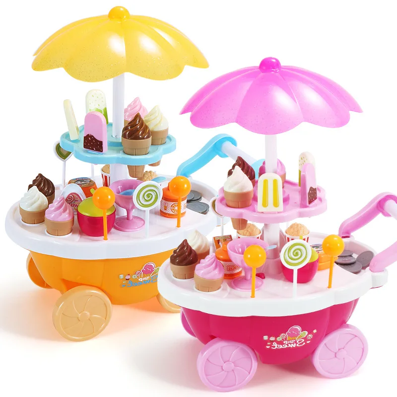 Ys CHILDREN'S Toy Baby Every Family Car GIRL'S Set over Ice Cream Girls Mainland China 6 Plastic 7 Educational 8