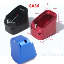 Magorui táctico Mag de extensión de Base almohadilla de aluminio de caza accesorios para Glock 17 17C 17L 19 22 22C 23 24 24C 31 31C 34 35