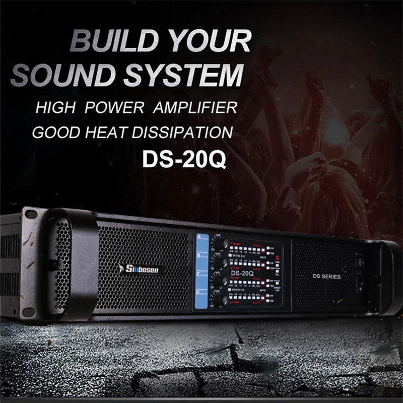 Профессиональный усилитель мощности 4 канала 4000 Вт 2200 x для сабвуфера|sound power
