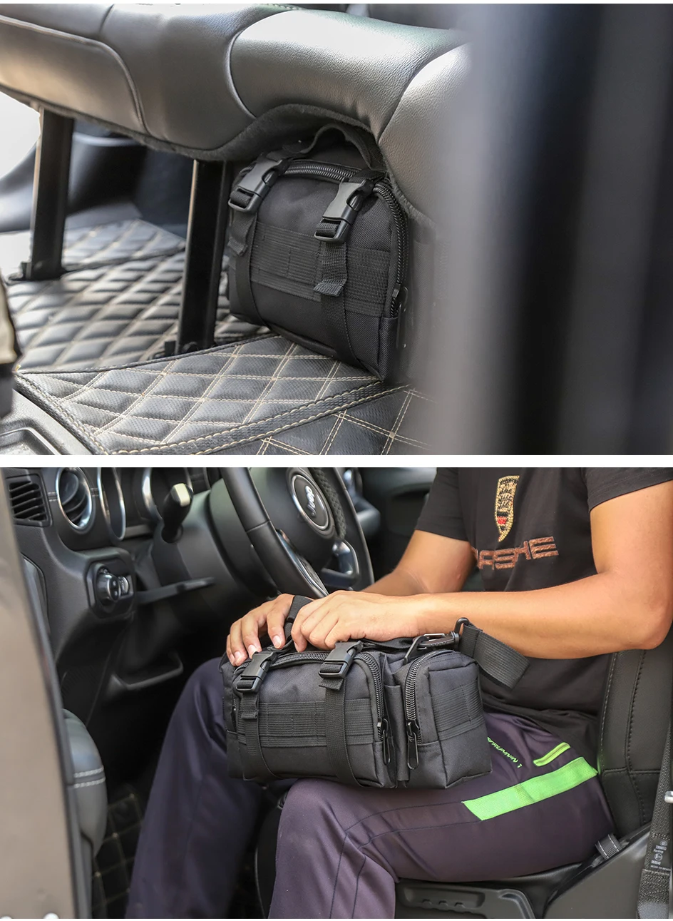 BAWA Автомобильная многофункциональная сумка для хранения, чемодан с инструментами, органайзер, аксессуары для Jeep Wrangler JK JL TJ