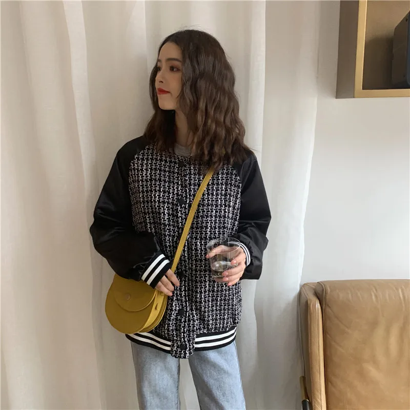 Bella philosophy Весенняя женская однобортная куртка с длинным рукавом в консервативном стиле, женские Лоскутные Пальто