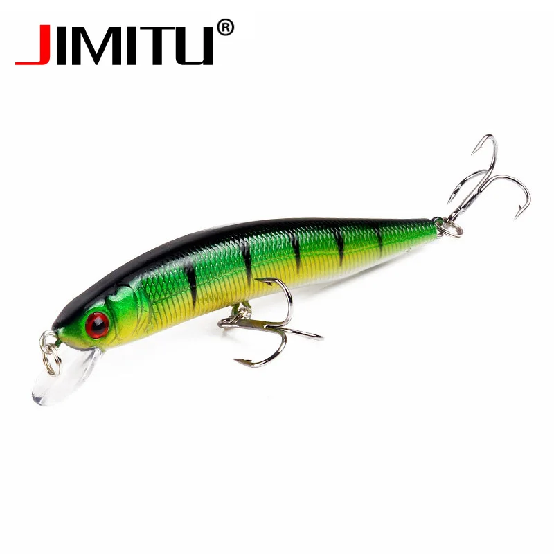 

JIMITU Wobblers Minnow lures 10cm 8g Artificial fly tying fishing bait leurre peche mer topwater carpe hard bait fising Tackle