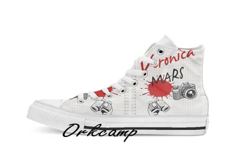 

Veronica Mars Custom Casual High Top lace-up Canvas shoes sneakers Drop shipping