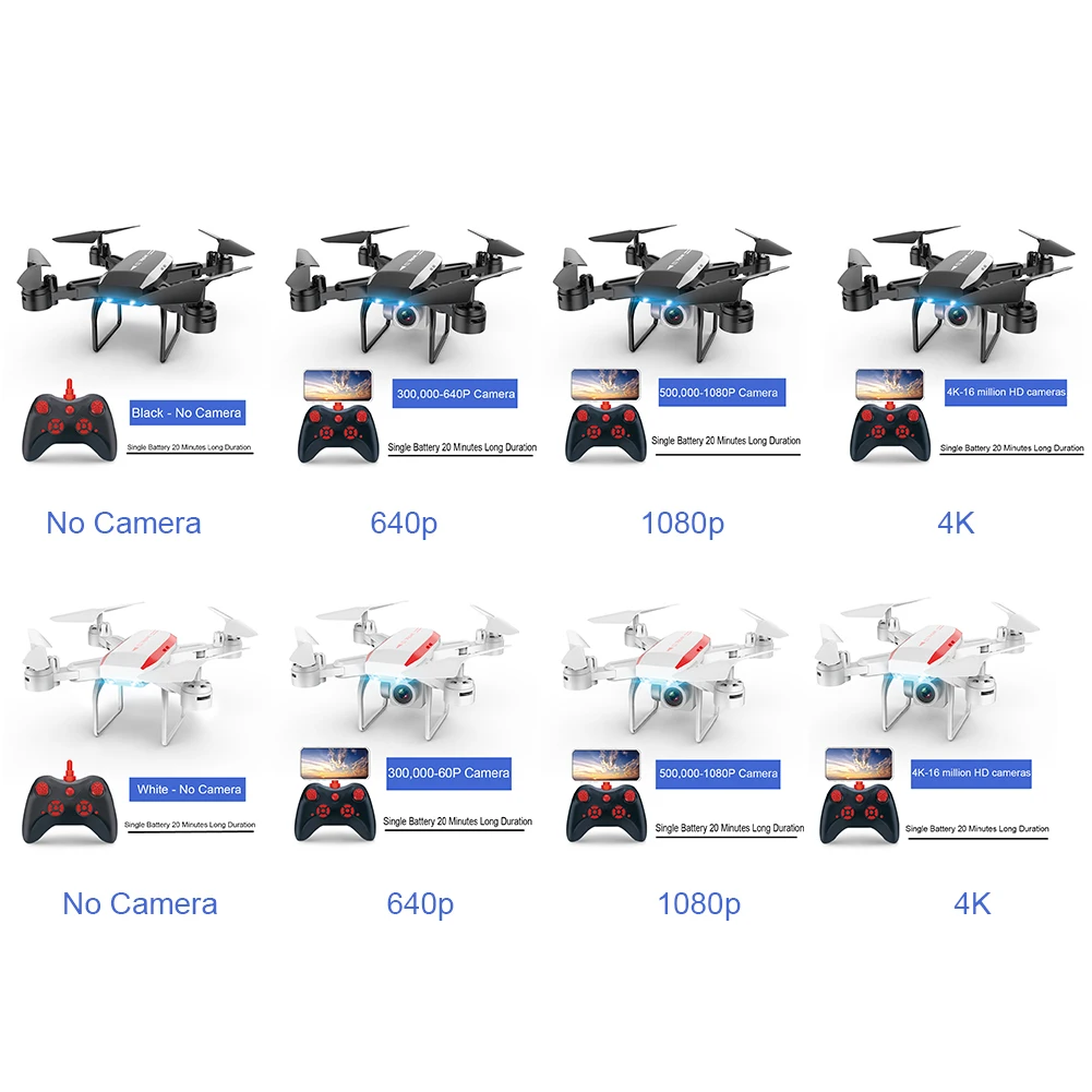 KY606D HD портативные воздушные фото игрушки 20 минут RC вертолет бесголовый режим четыре-Дрон с осями открытый wifi самолет