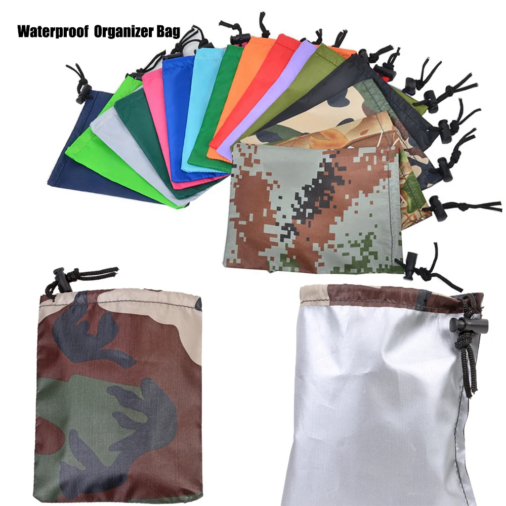 1 PC Portable Multicolor Organizer Bag Fits 20-80L Backpack Rain Cover Waterproof Anti-tear Package Anti-UV Camouflage