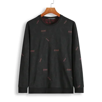 

Big Size Men's Wear Plus Fat Plus Large Size Spuer Fat Man Long Sleeve T Shirt Men Fat Loose Printing T-shirt Wei Clothing