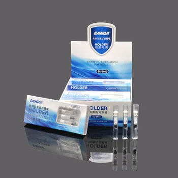 

Disposable glass ladies cigarette filter 5mm glass filter a box of four cigarette holders cigarette holder filter cleaning rack