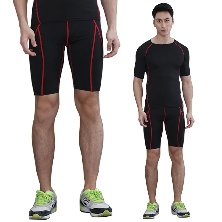 

Men Athletic Pants Gym Shorts Quick-Dry Elasticity Running Training zu qiu ku Shorts