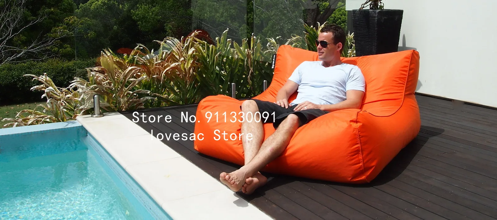 OUTDOOR FLoating Beanbag With Armrest Lounger Bean Bags Montreal Big Recliner Chair Cozy Rattan Sofa Beanbag Without Beans