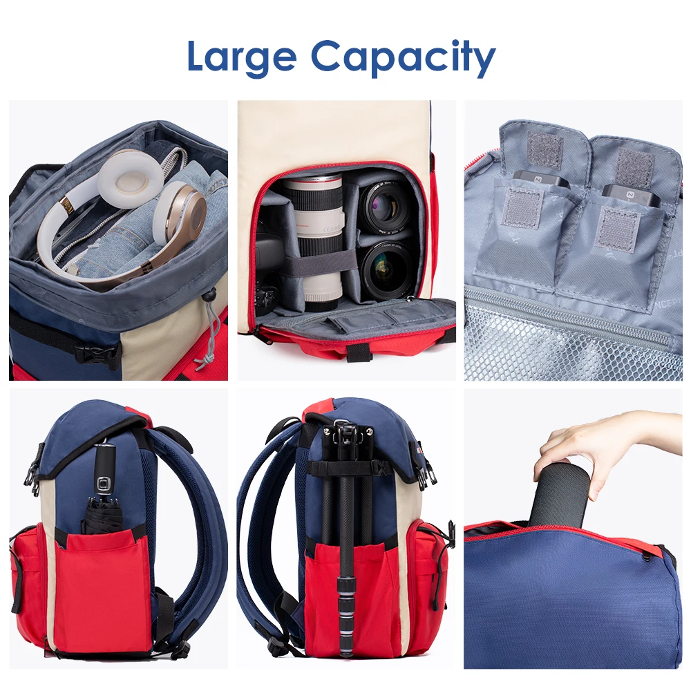 K&F CONCEPT  Camera Backpack Waterproof Camera
