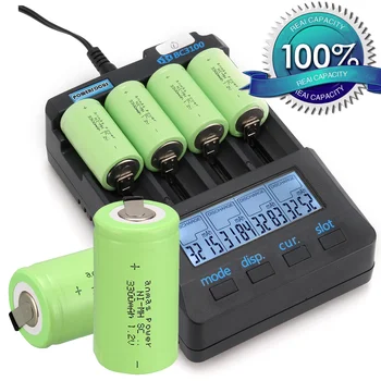 

2/4/8PCS Anmas Power Sub C SC 1.2V Rechargeable Batteries 3300mAh Ni-MH NiMH 1.2 v Battery Green