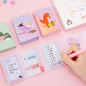 

Dinosaur 6 Folding Memo Pad Cute N Times Sticky Notes Notepad Bookmark Stationery stickers Gift school supplies