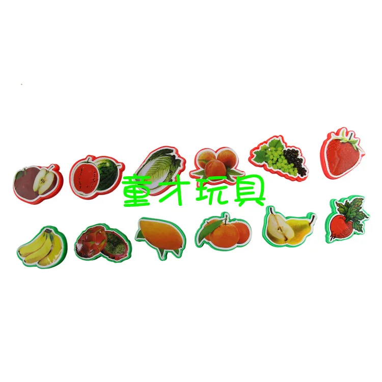 

Tong cai Environmentally Friendly Plastic Baby Educational Toy Magnetic Fruit Teaching Aids Magnetic Fruit Calculation Teaching