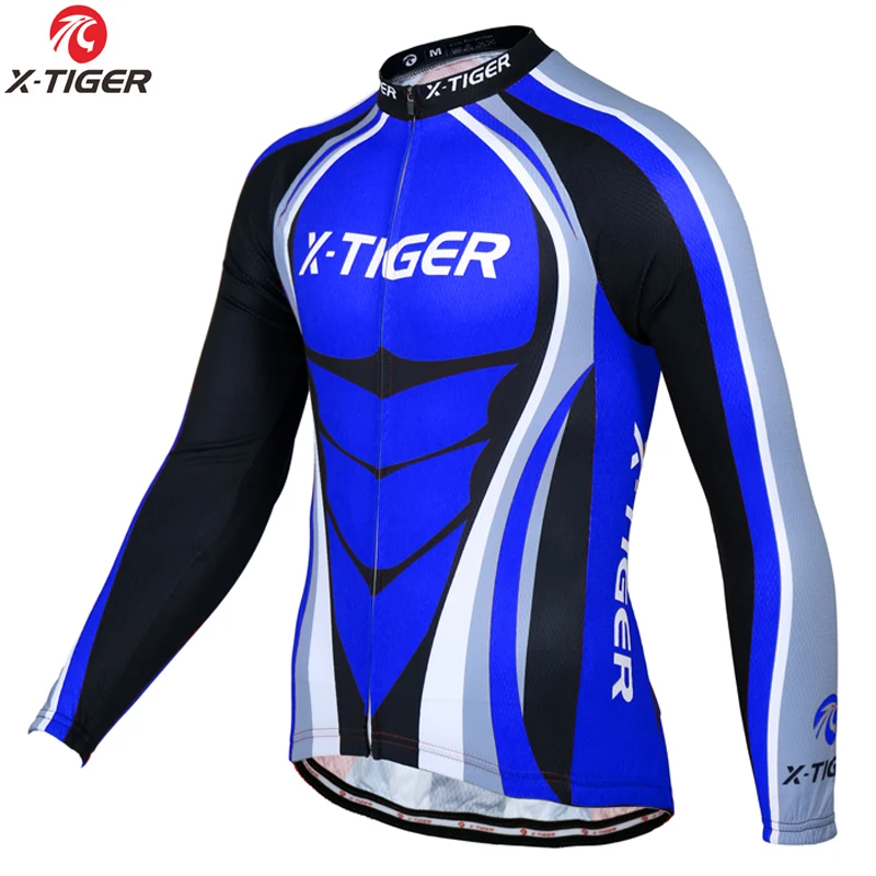 Winter Men Jersry X-TIGER зимний термальный флисовый Трикотажный костюм для велоспорта с длинным рукавом, костюм для велоспорта, одежда для велоспорта для мужчин - Цвет: Winter Men Jersry