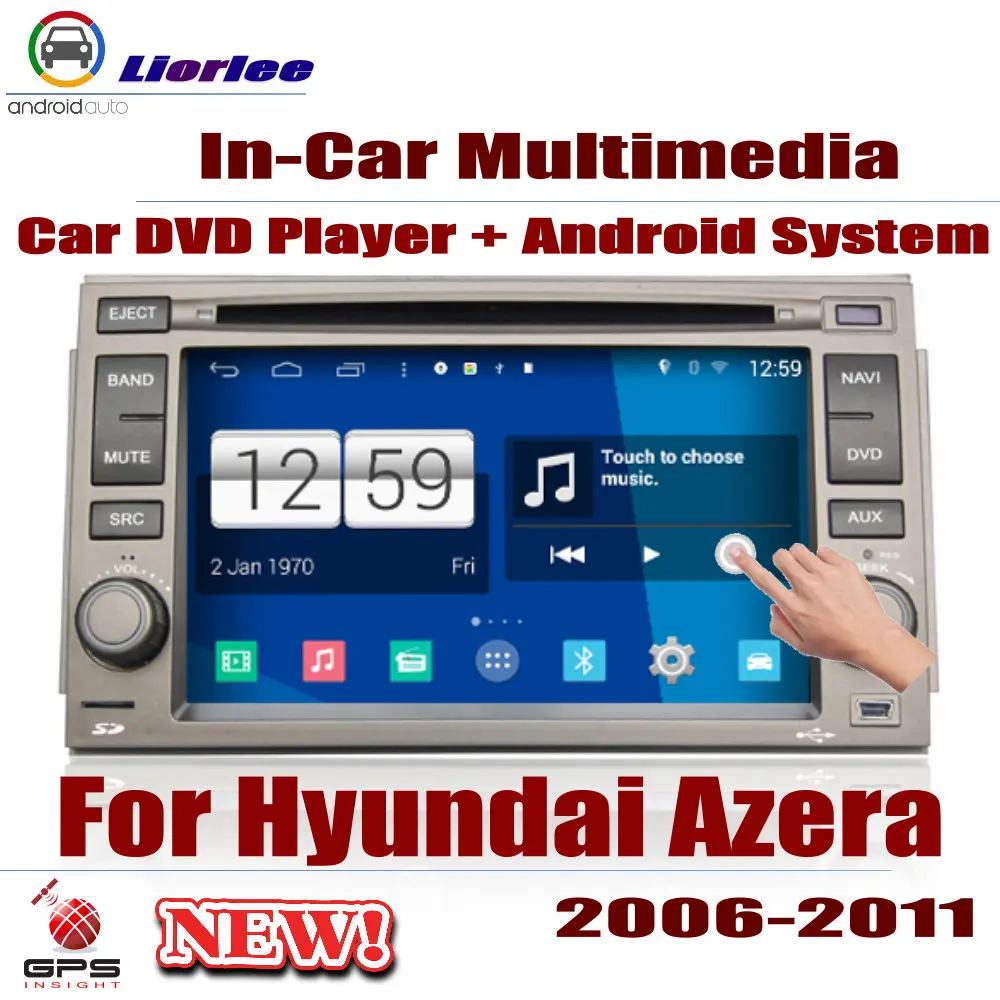 Автомобильный DVD плеер GPS навигация для Hyundai Azera 2006 ~ 2011 Автомобильная