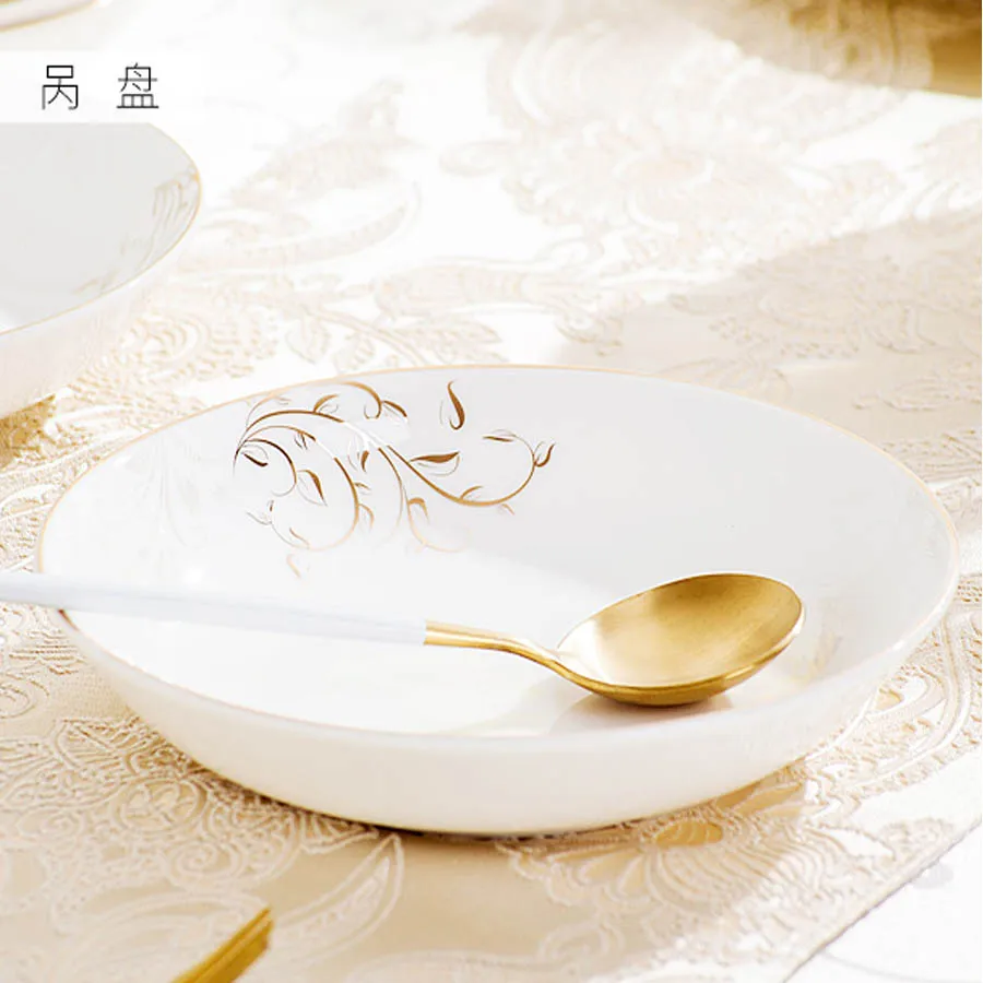 60 насадок для посуды домашняя Европейская столовая посуда jingdezhen