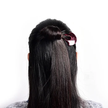 

1pcs Hot Sell Women Hair Clips Accessories Black,Wine Red,Dark Brown Vintage Hair Sticks Abs Plastic Hair Braiders Accessoires