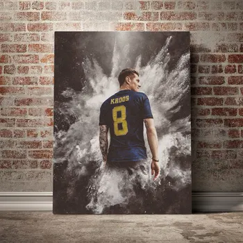 

Toni Kroos Poster Framed Wooden Frame Canvas Wall Art Decoration prints for living room Home bedroom decor Painting Decorative