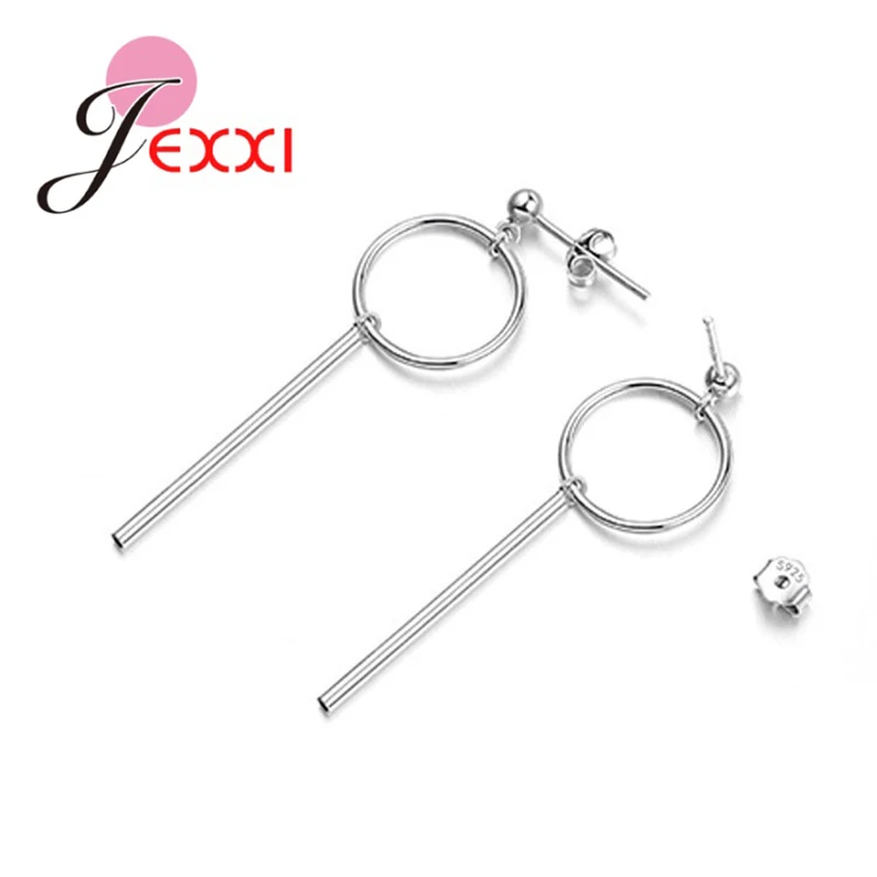 

Original Design S925 Silver Needle Round Circle Stud Earrings Tassels Earring Dangle Earrings For Women Luxury Fine Jewelry Gift