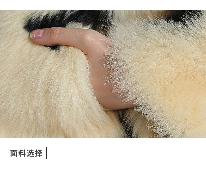 Импортные Тоскана внешний костюм для Для женщин короткий Стиль Haining с мехом; модные и эффектные овечьей шкуры