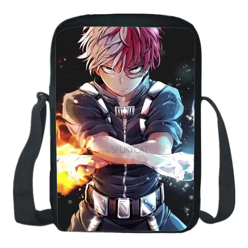 

Мой герой сумки на плечо модная мультяшная сумка почтальонка аниме Lzuku Midoriya рюкзак с принтами для мальчиков и девочек, рюкзак