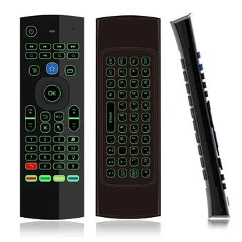

T3 Backlit Air Mouse T3MC Smart Voice Remote Control 2.4G RF Wireless Keyboard For X96 mini KM9 A95X H96 MAX Android TV Box