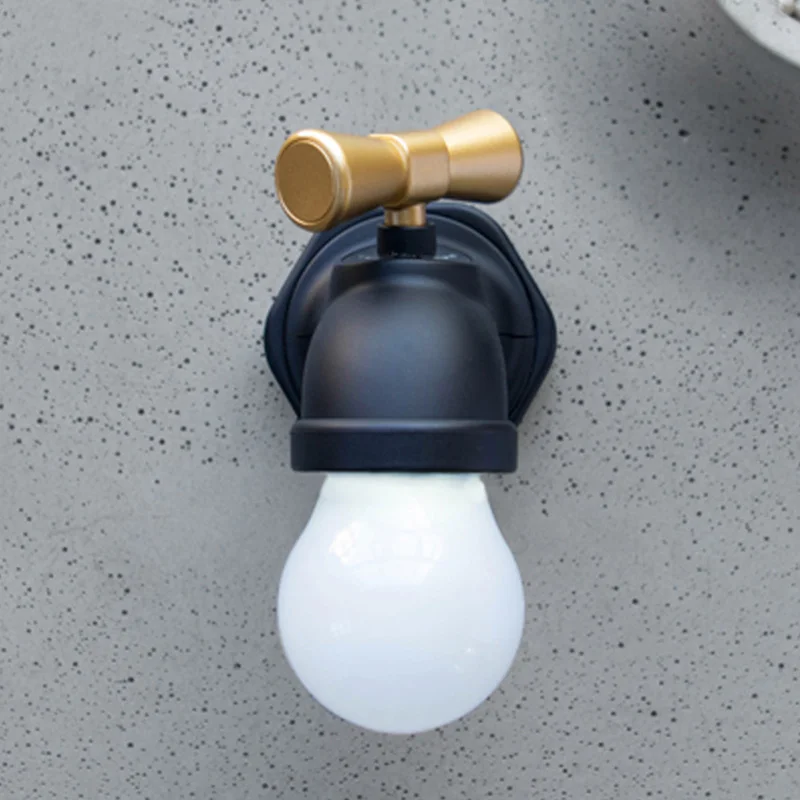 

Bedroom Toilet Night Lamp Novelty Faucet Shape Voice Control LED USB Rechargeable MAL999