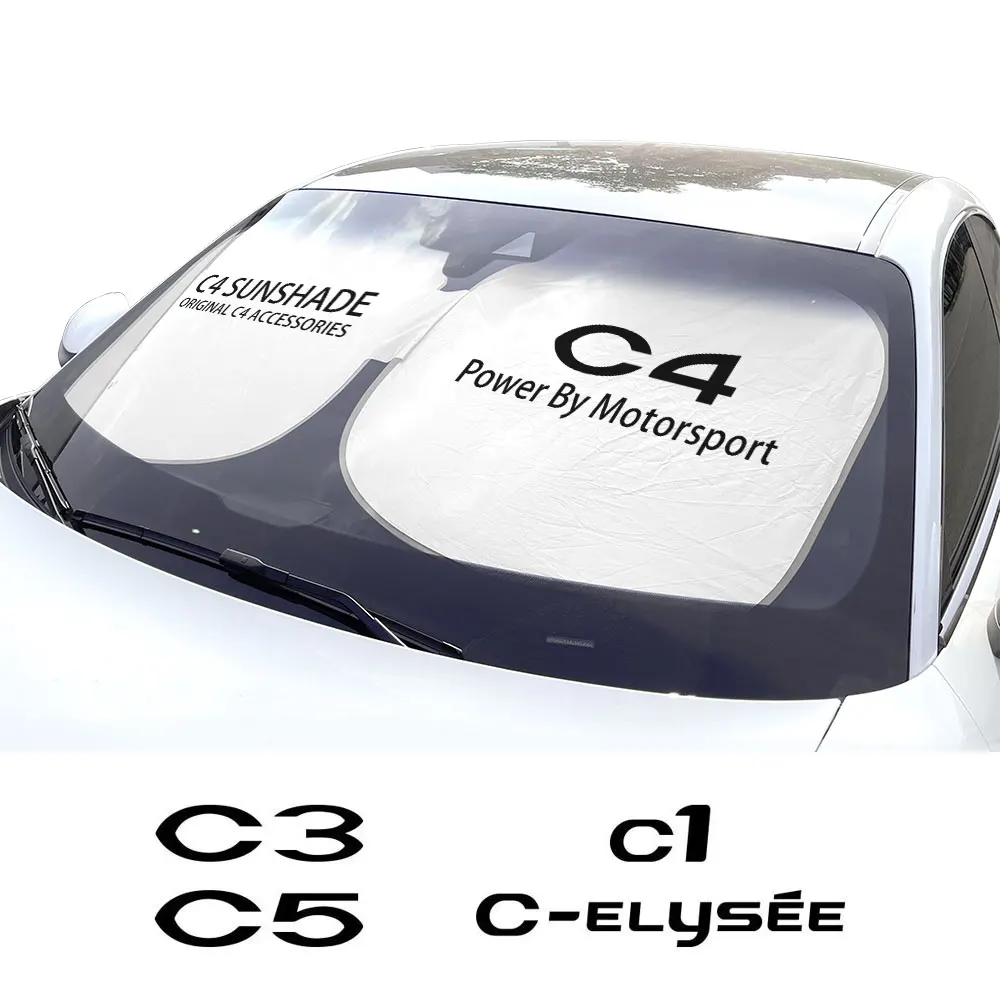 Auto Front Windschutz scheibe Sonnenschutz Abdeckung Anti-UV-Schutz Auto Zubehör für Citroen C4 Picasso C5 Air cross C3 C1 C6 C-Elysee VTS – Detail 1