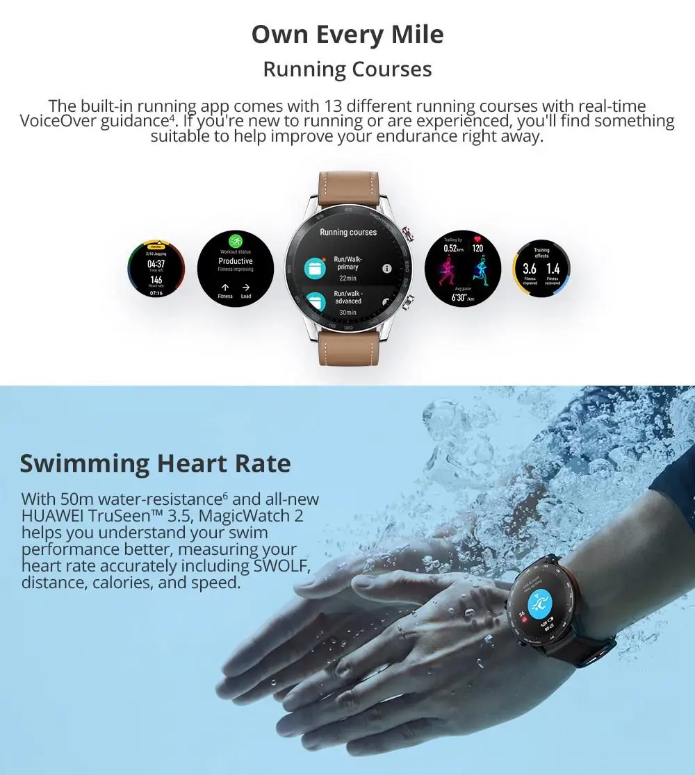 Huawei Honor Magic 2 46 мм умные часы 15 спортивных моделей gps 14 дней Срок службы батареи 5 АТМ плавание крови кислородный трекер с Kirin A1