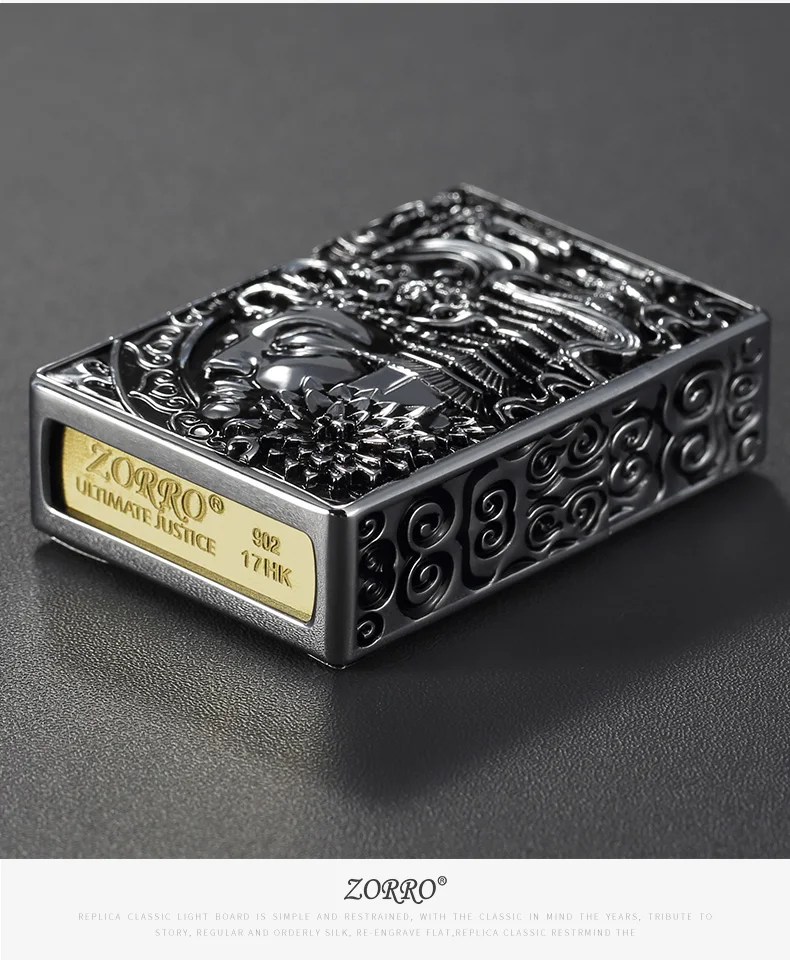 Зажигалки не ZippoZorro керосиновая Зажигалка Ветрозащитная Тяжелая броневая башенная зажигалка Ретро Chao Мужская зажигалка подарок бойфренду на день рождения