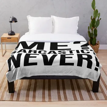 

Me Sarcastic Never Throw Blanket Soft Sherpa Blanket Bed Sheet Single Knee Blanket Office Nap Blanket