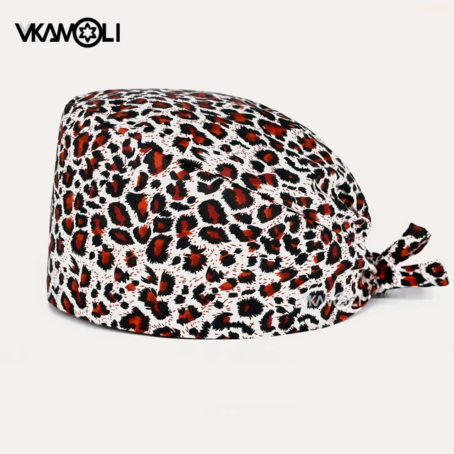 Unisex cotton printed surgical cap 