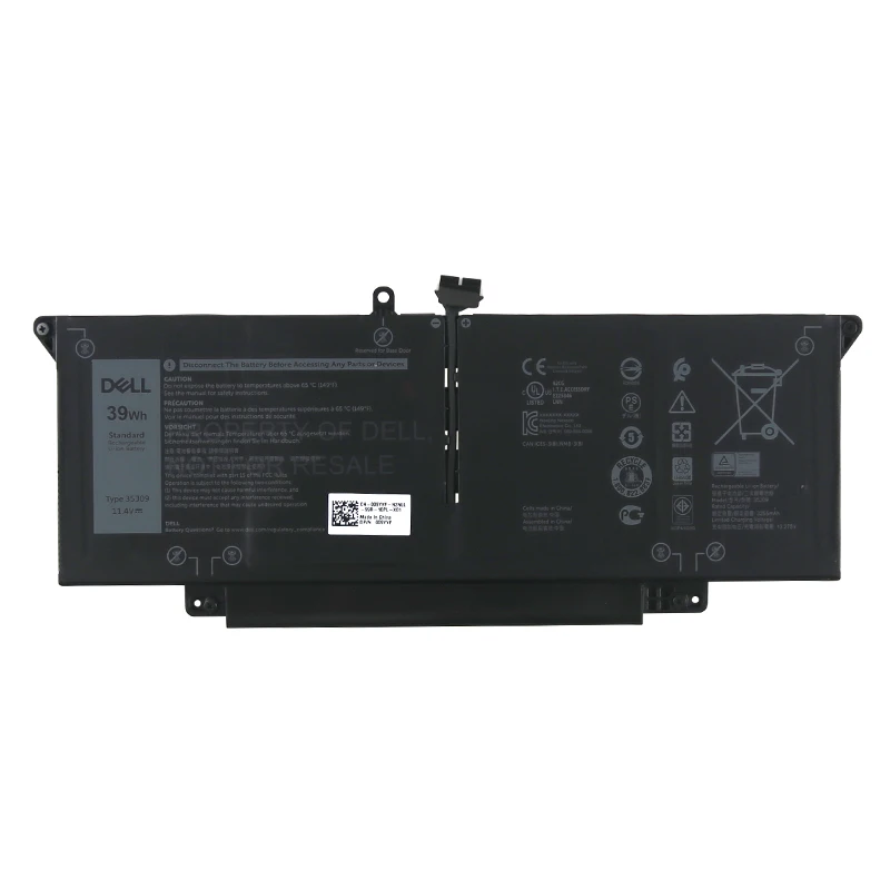 Аккумулятор dell для ноутбука dell type 35J09 11,4 V 39Wh JHT2H 7,6 V 52Wh