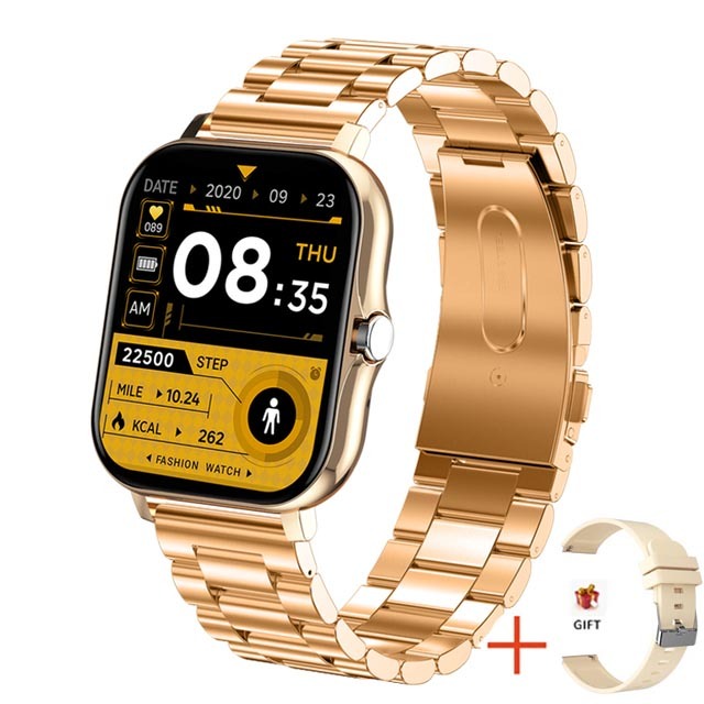 New Women Smart Watch Men 1.69" Color Screen Full Touch Fitness Tracker Bluetooth Call Smart Clock Ladies Smartwatch Women
