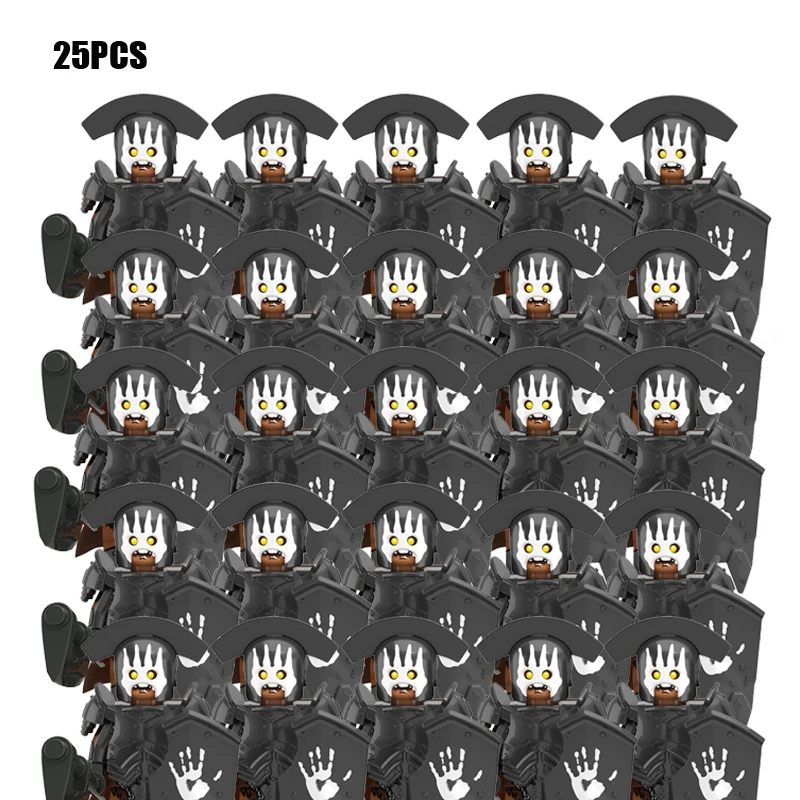 

25pcs/lot Dwarf Warrior Iron Foot Dane leader of the DWARVES Action Figures with weapon building blocks toys for children gifts