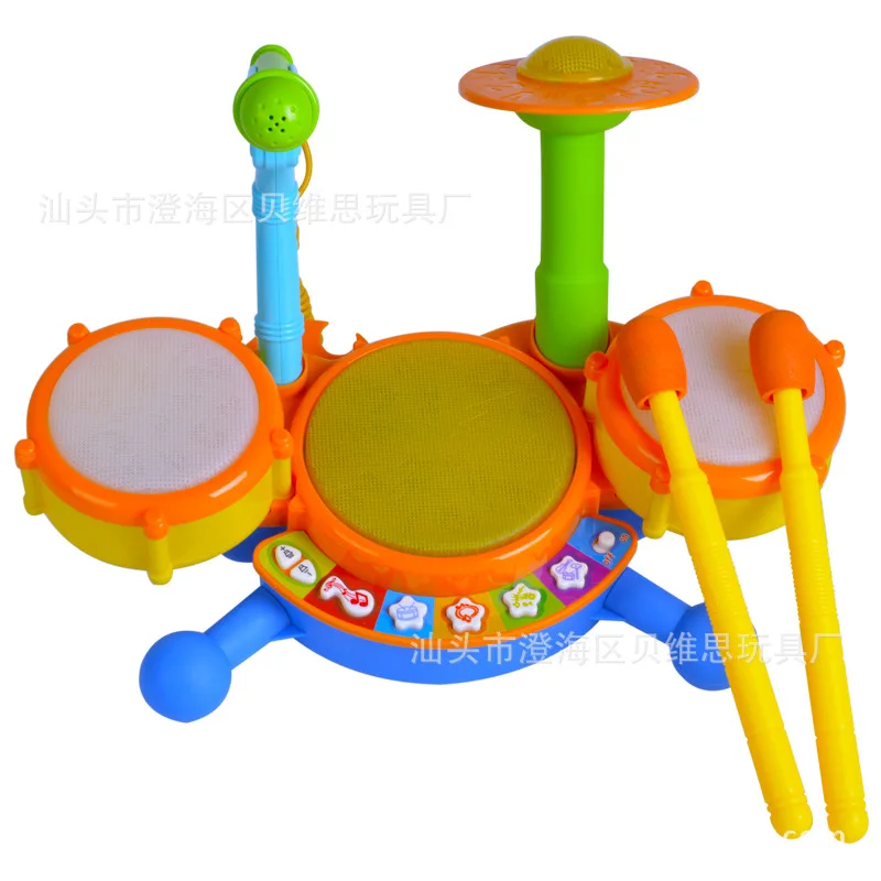 Ou rea 6630 Jazz Drum Baby Drum Kit электронный барабан Многофункциональный Детский музыкальный инструмент детская игрушка для раннего образования