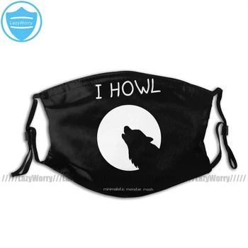 

Scary Werewolf Mouth Face Mask I HOWL Facial Mask Polyester for Adult Nice with 2 Filters Mask