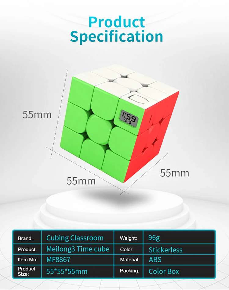 Новейший MoYu MeiLong 3x3x3 Timer Cube Mofangjiaoshi 3x3 speed Magic Cube Puzzle cubing Class развивающие игрушки