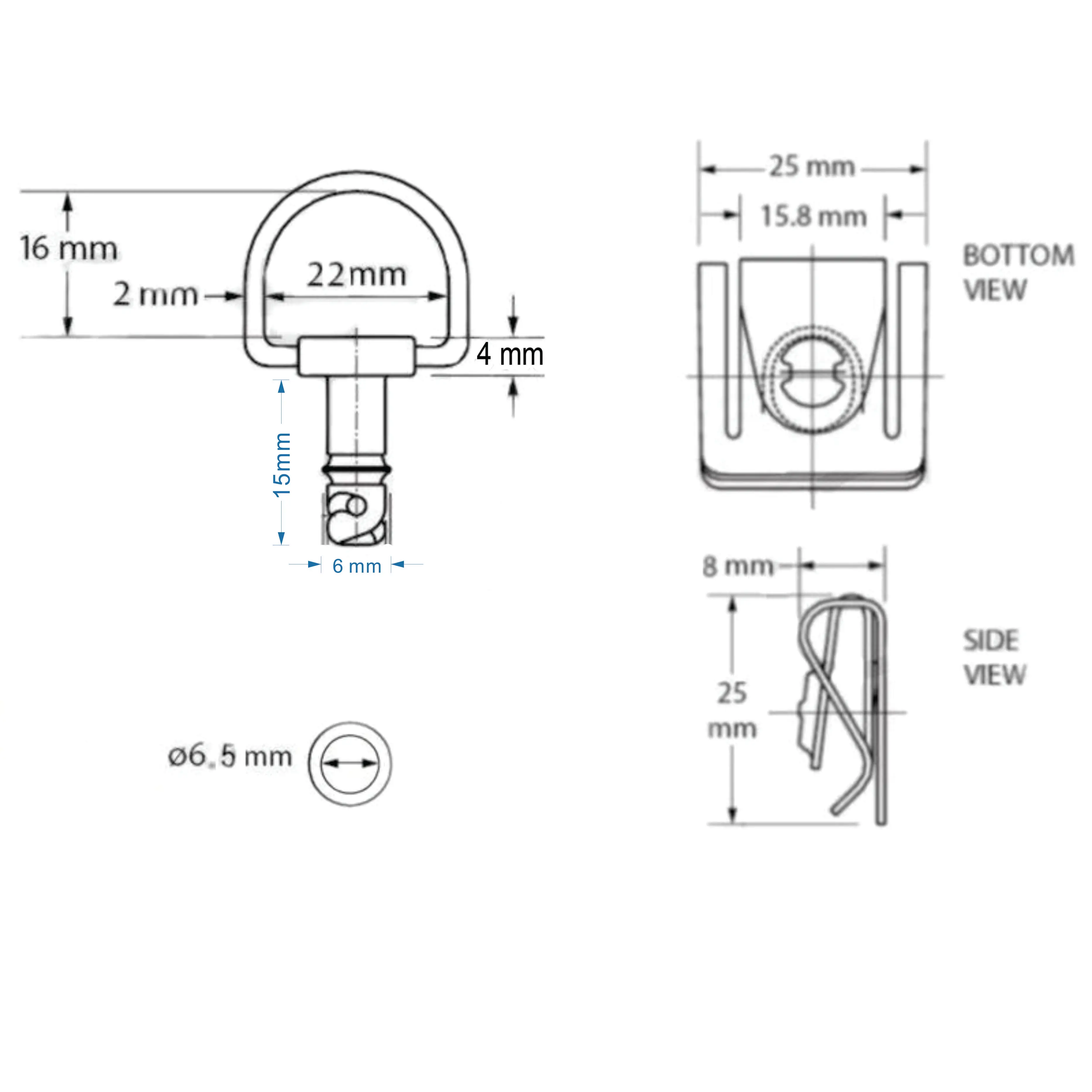 Aftermarket БЕСПЛАТНАЯ ДОСТАВКА Запчасти для мотоциклов Quick Release Dzus стиль мотоцикл 1/4